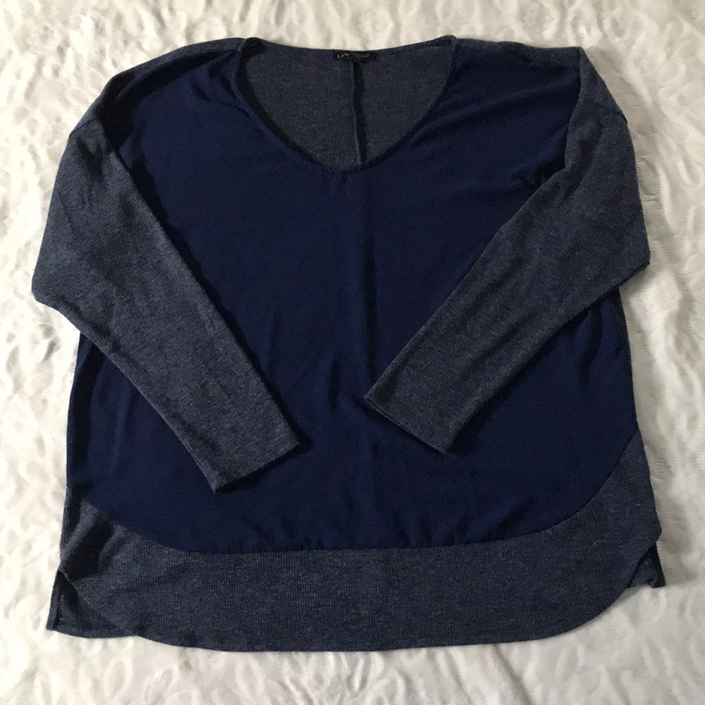 Navy 3/4 Sleeve Woman’s Blouse